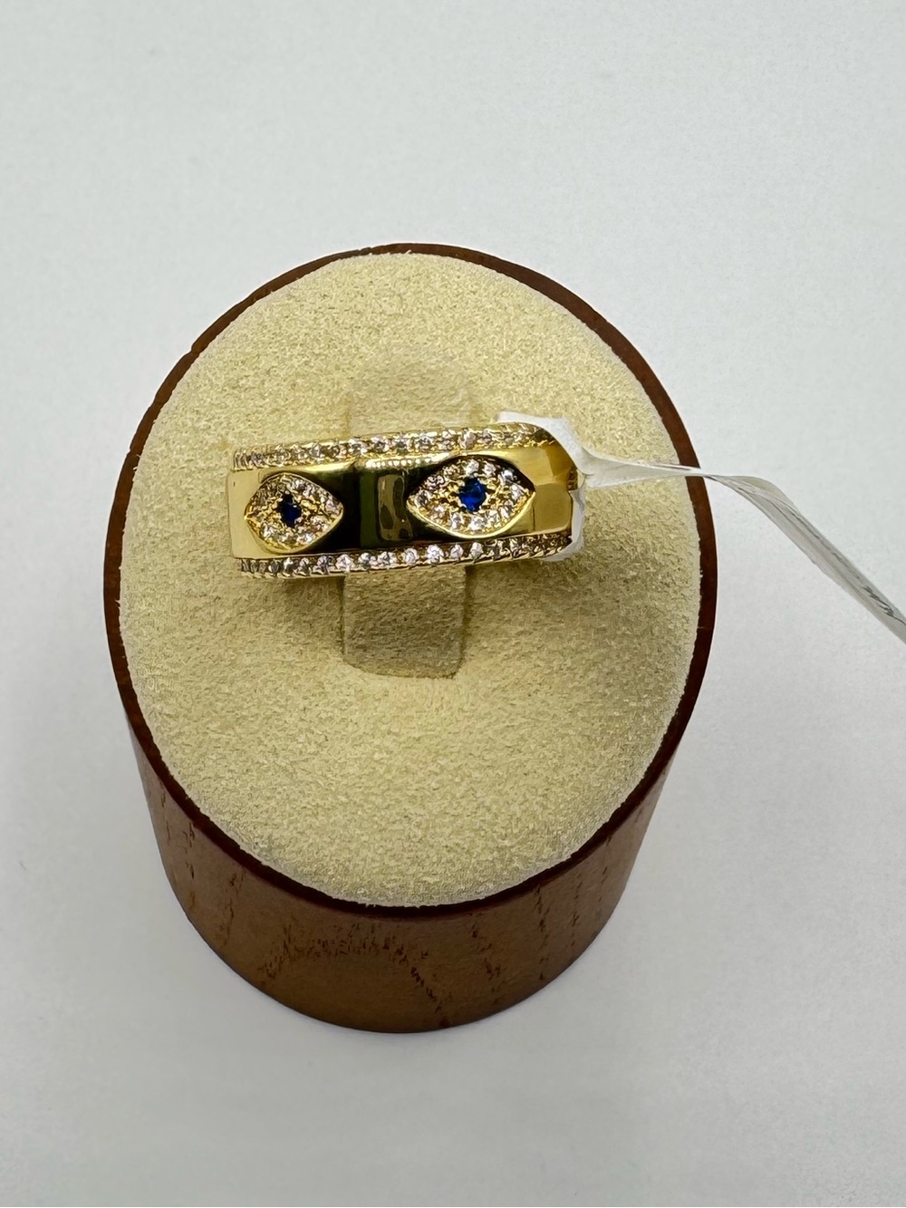 18k Sapphire Evil Eye Band - Picture 11 of 13